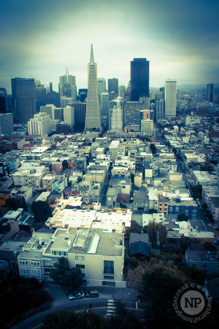 San Francisco from the top of the Coit Tower