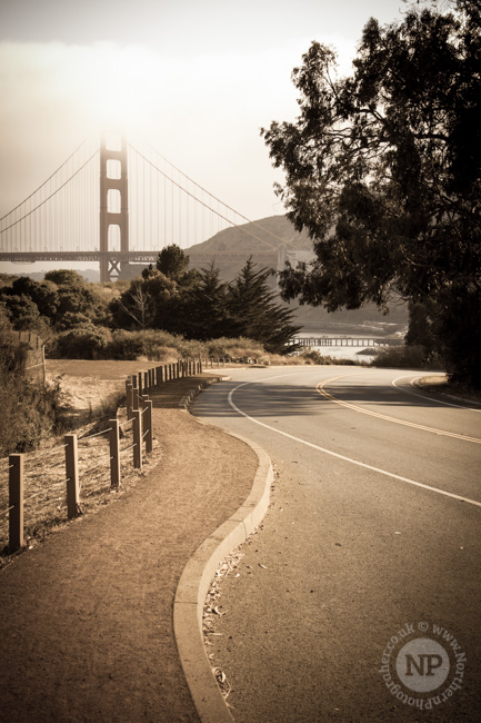 Road to The Golden Gate Bridge